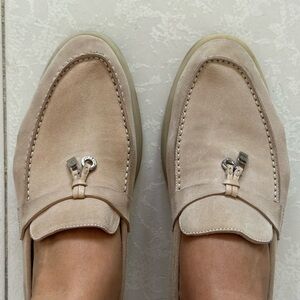 Loro Piana Summer Walk Suede Loafers